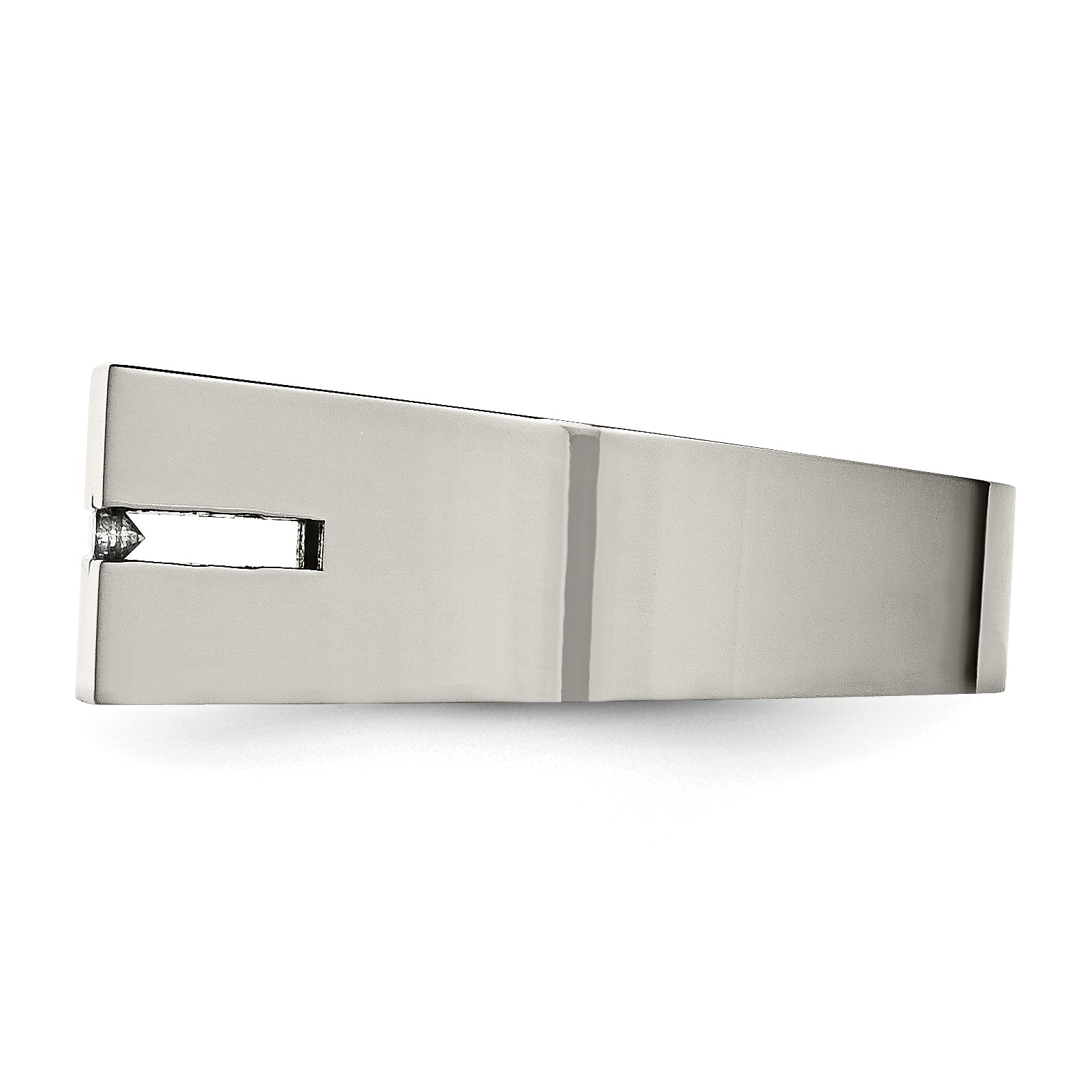 Titanium With Diamond Polished Band
