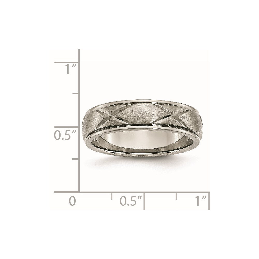 Titanium X Design 6mm Satin Band