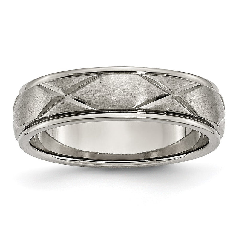 Titanium X Design 6mm Satin Band