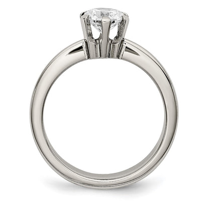 Titanium Cz Ring (Size 6 Only)