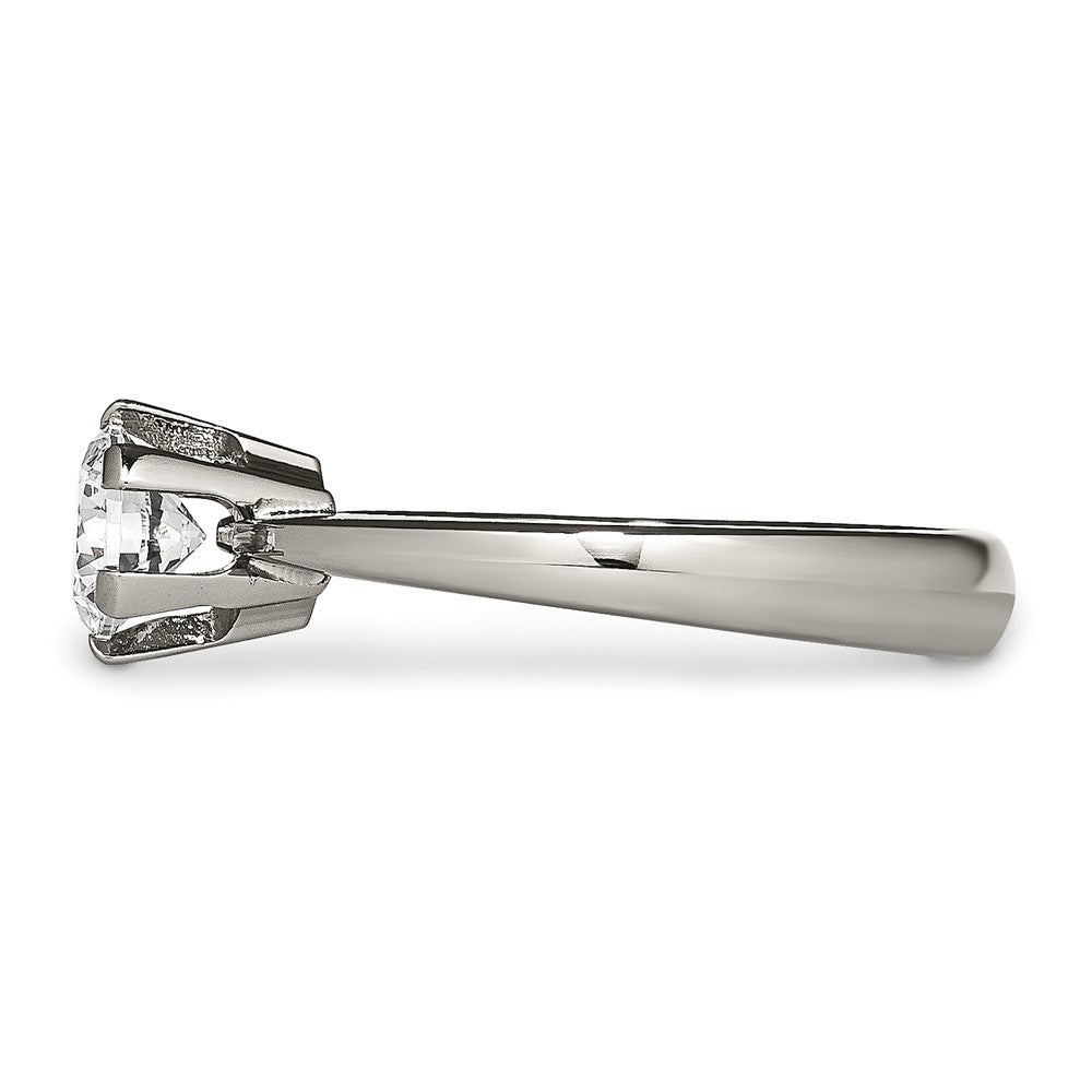 Titanium Cz Ring (Size 6 Only)