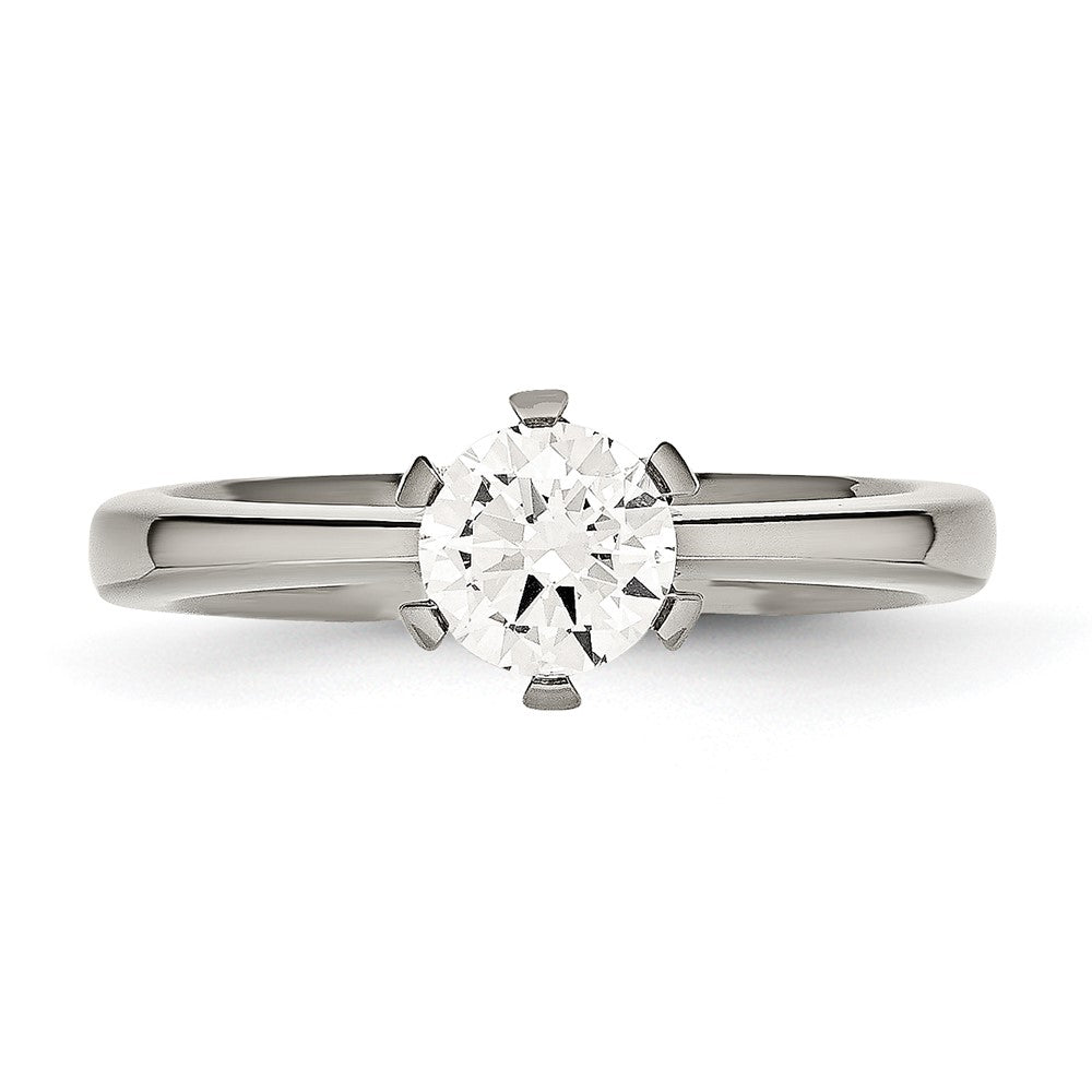 Titanium Cz Ring (Size 6 Only)