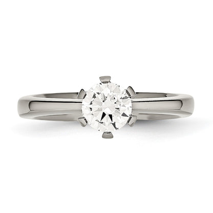 Titanium Cz Ring (Size 6 Only)