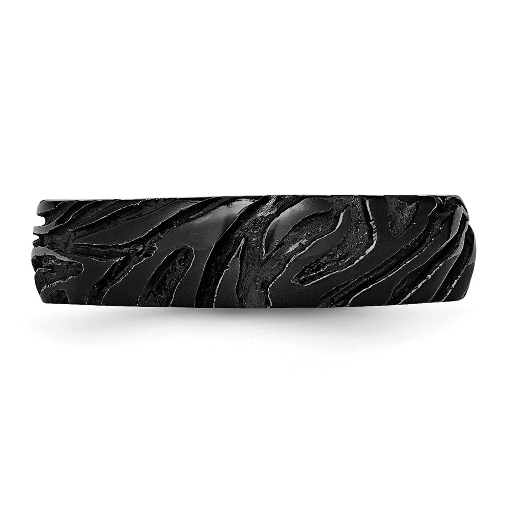 Titanium Black Ti Safari Domed 6.50mm Band