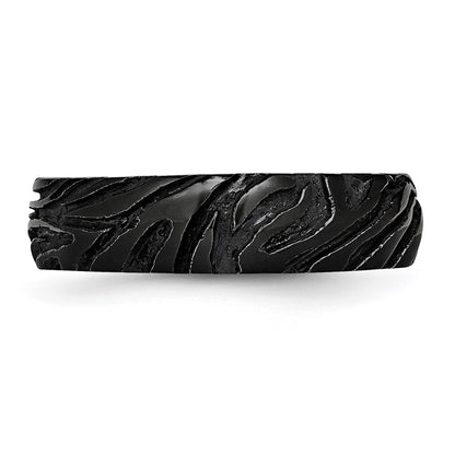 Titanium Black Ti Safari Domed 6.50mm Band