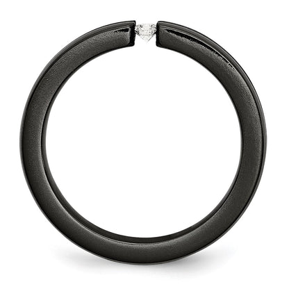 Titanium Black Ti Multi Colored Anodized 3mm .10Ct Dia. 4mm Band