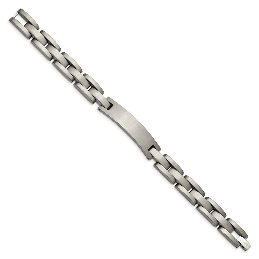 Titanium Chise Brushed 8.75 Inch Id Bracelet