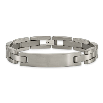 Titanium Chise Brushed 8.75 Inch Id Bracelet