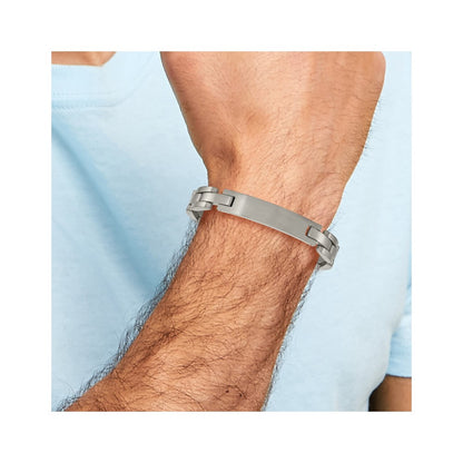 Titanium Chise Brushed 8.75 Inch Id Bracelet