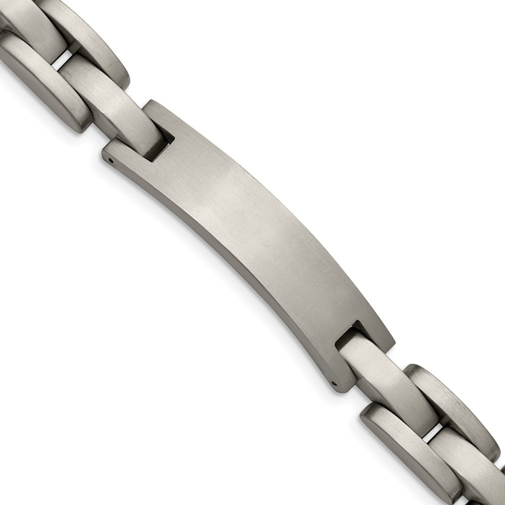 Titanium Chise Brushed 8.75 Inch Id Bracelet