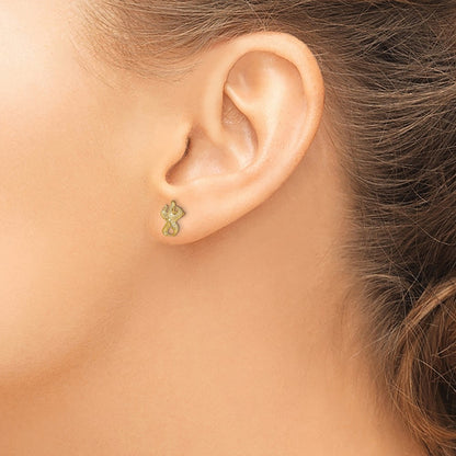 14K Yellow Gold Starfish Post Earrings