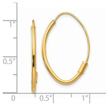 14K Yellow Gold Wire Threader Earrings
