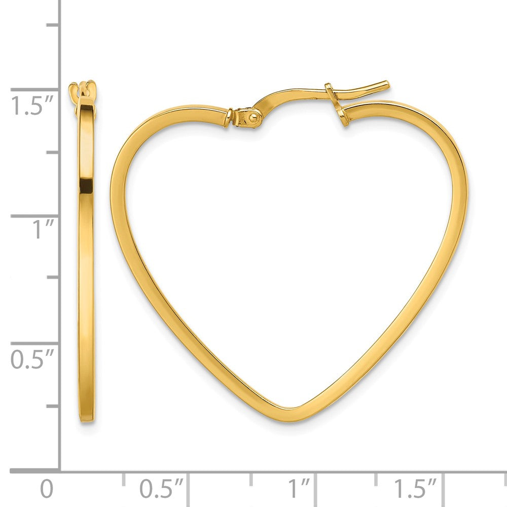 14k-yellow-gold-polished-heart-hoop-earrings