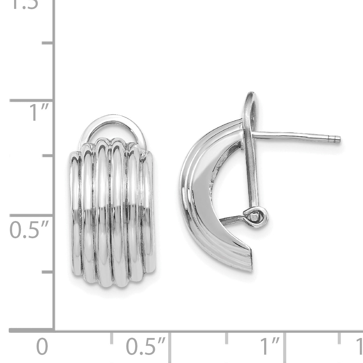 Omega post earrings hotsell