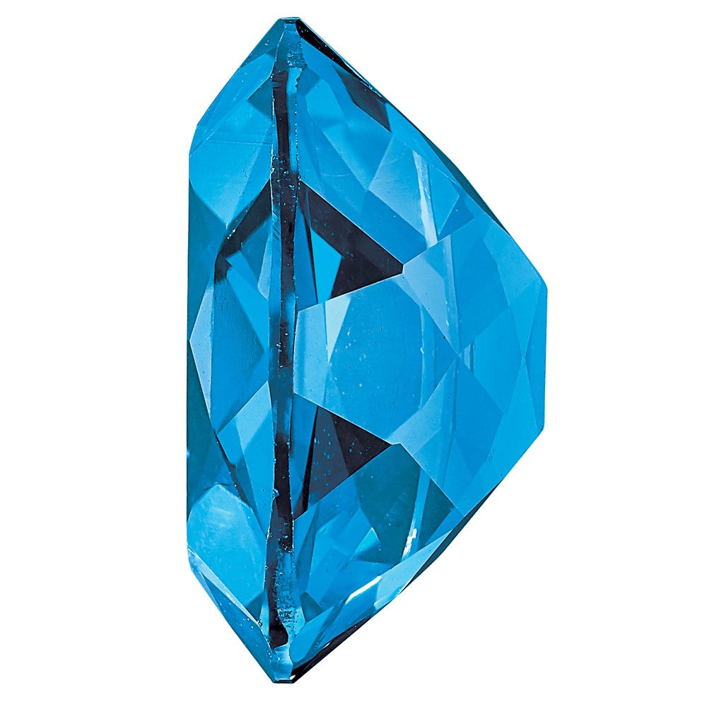 Gemstone Kashmir Blue Passion Topaz 8X6mm Antique Long Cushion