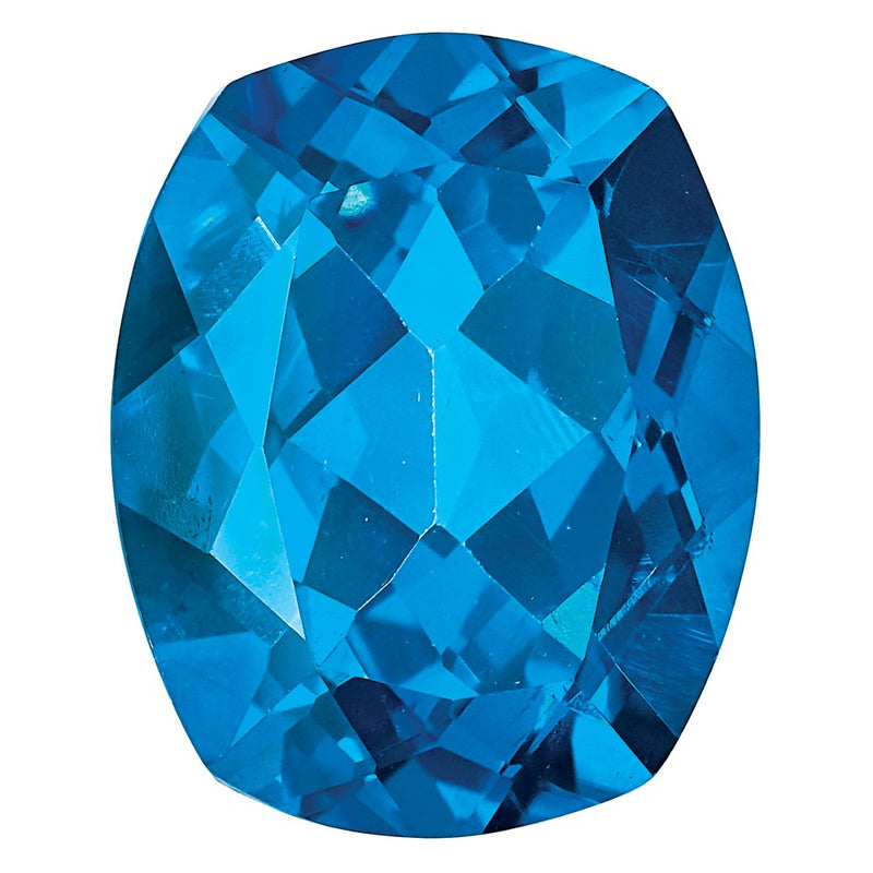 Gemstone Kashmir Blue Passion 9X7mm Antique Long Cushion