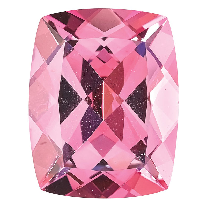 Gemstone Baby Pink Passion Topaz 10X8mm Antique Long Cushion