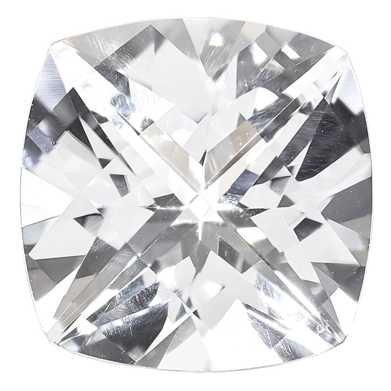 Gemstone White Passion Topaz 5mm Antique Cushion Checkerboard