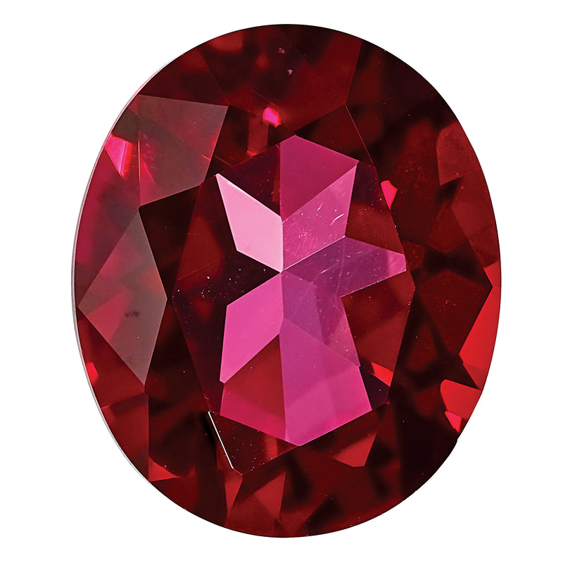 Gemstone Blazing Red Passion Topaz 5X3mm Oval