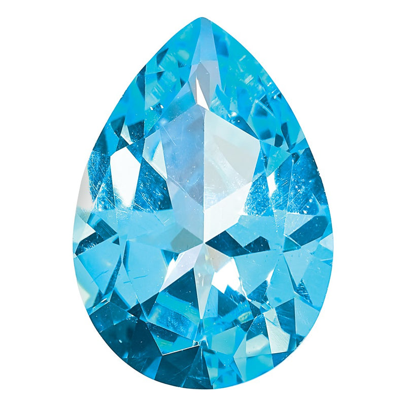 Gemstone Ice Blue Passion Topaz 10X7mm Pear