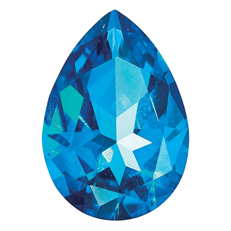 Gemstone Kashmir Blue Passion Topaz 7X5mm Pear