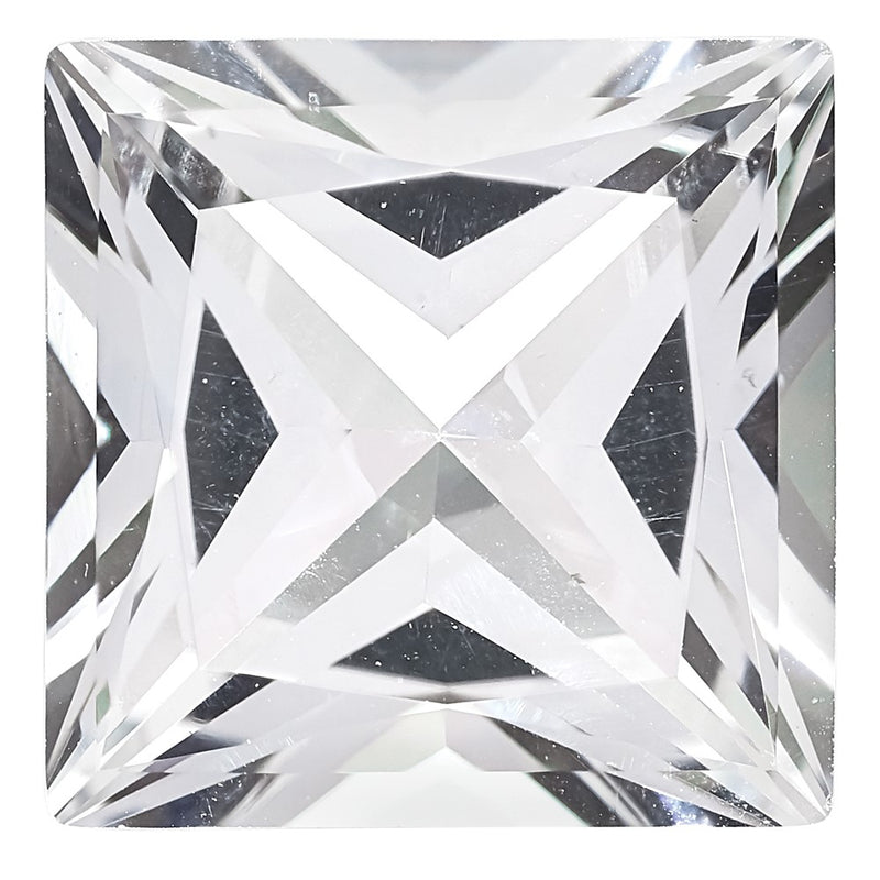 Gemstone White Passion Topaz 6mm Princess