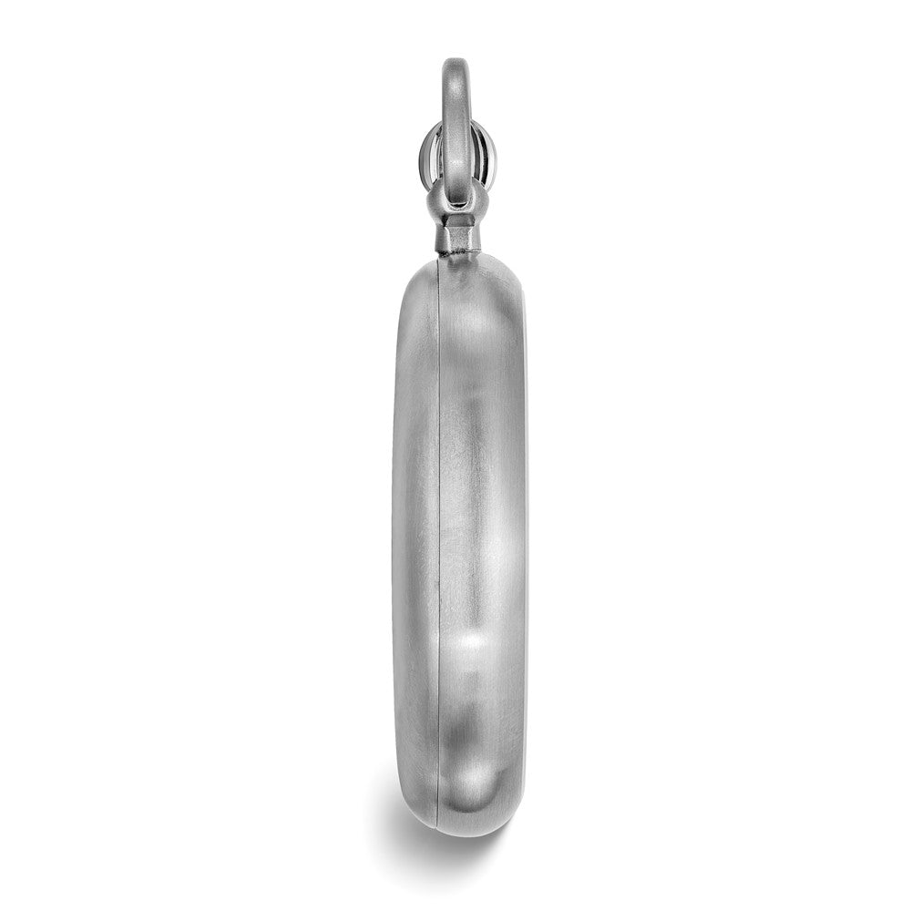 Stainless Steel Chisel White Dial Pocket Watch