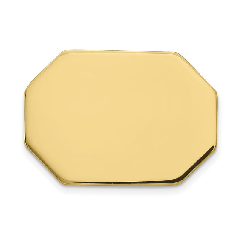 14K Yellow Gold Men'S Rectangular Octagon Tie Tac