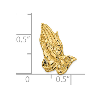 14K Yellow Gold Praying Hands Tie Tac