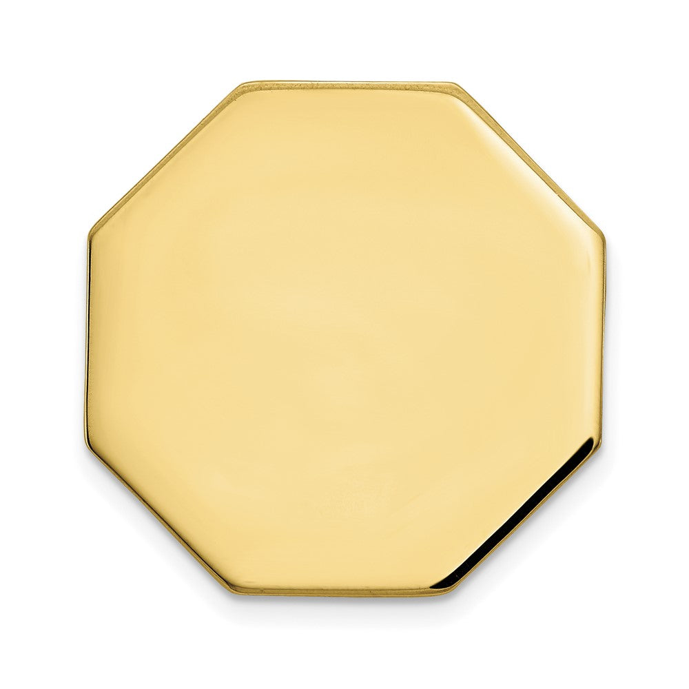 14K Yellow Gold Men'S Octagonal Tie Tac