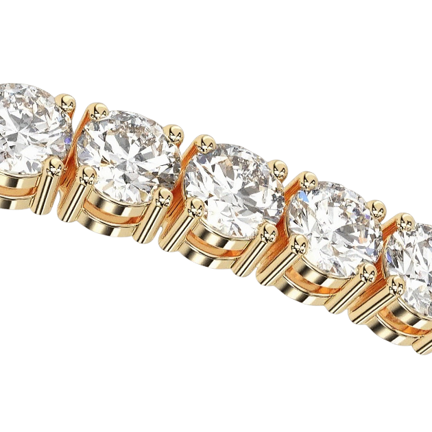 Diamond Tennis Anklet for Women | 14K Gold Natural Diamonds