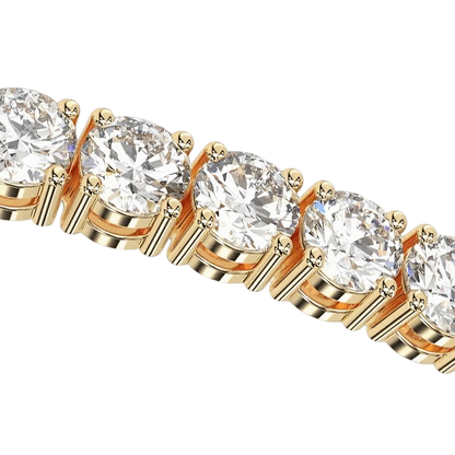 Diamond Tennis Anklet for Women | 14K Gold Natural Diamonds