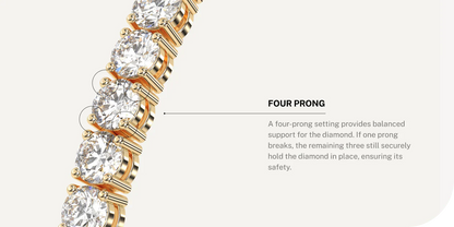 Diamond Tennis Anklet for Women | 14K Gold Natural Diamonds