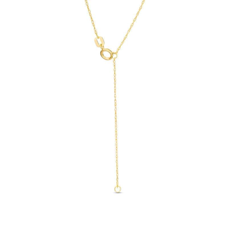"Love" Smiley Face Necklace in 14K Gold