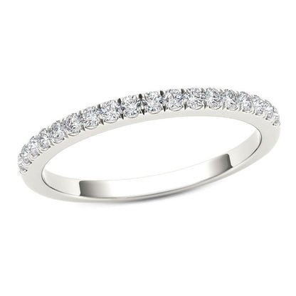 0.33 CT. TW Diamond Wedding Band in 10K White Gold