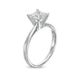Certified 1.0 CT. Princess-Cut Natural Clarity Enhanced Diamond Solitaire Engagement Ring in Solid 14K White Gold (I/SI2)