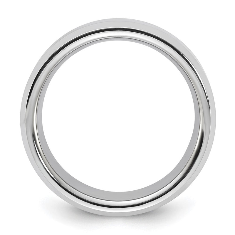 Vitalium Polished 8mm Beveled Edge Band (Size 9.5 Only)