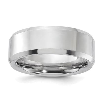 Vitalium Polished 8mm Beveled Edge Band (Size 9.5 Only)