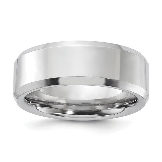 Vitalium Polished 8mm Beveled Edge Band (Size 9.5 Only)