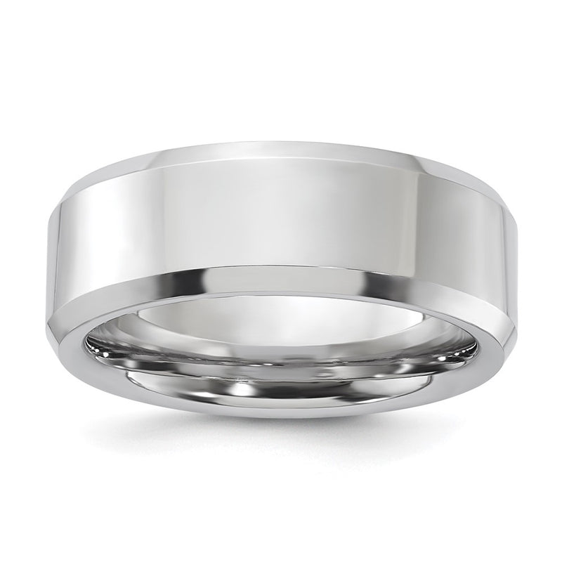 Vitalium Polished 8mm Beveled Edge Band (Size 9.5 Only)