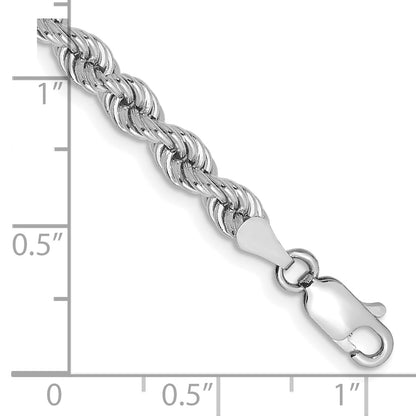 14k Yellow Gold 7 inch 4mm Regular Rope with Lobster Clasp Chain