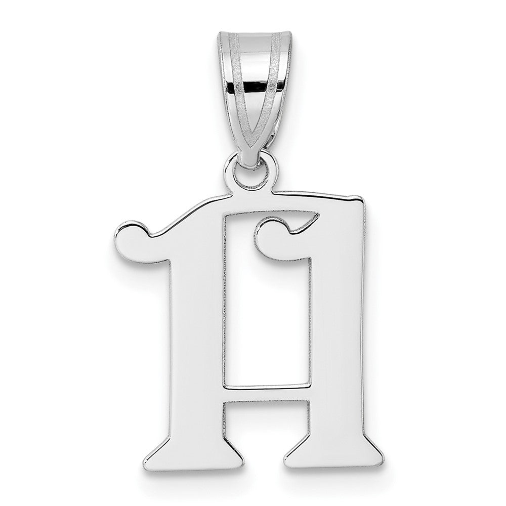14K White Gold Polished Number 11 Pendant