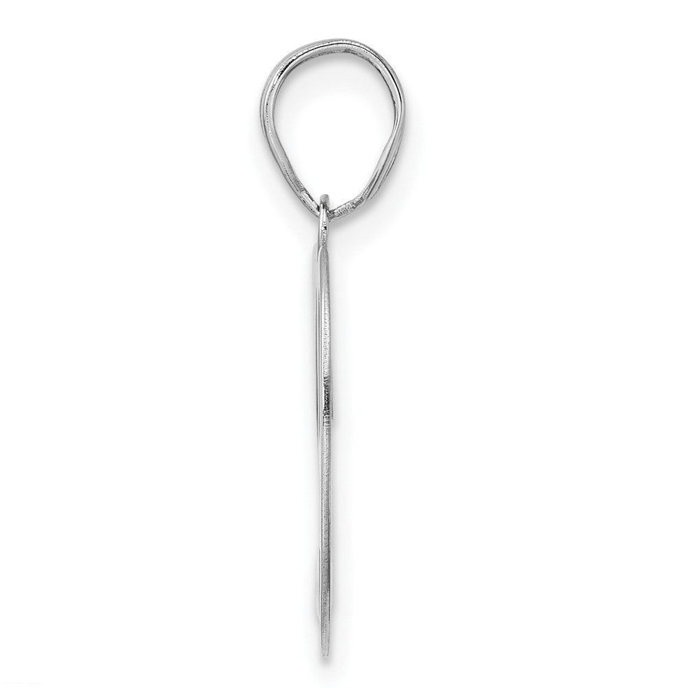 14K White Gold Polished Number 29 Pendant