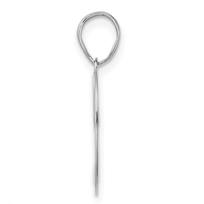 14K White Gold Polished Number 29 Pendant