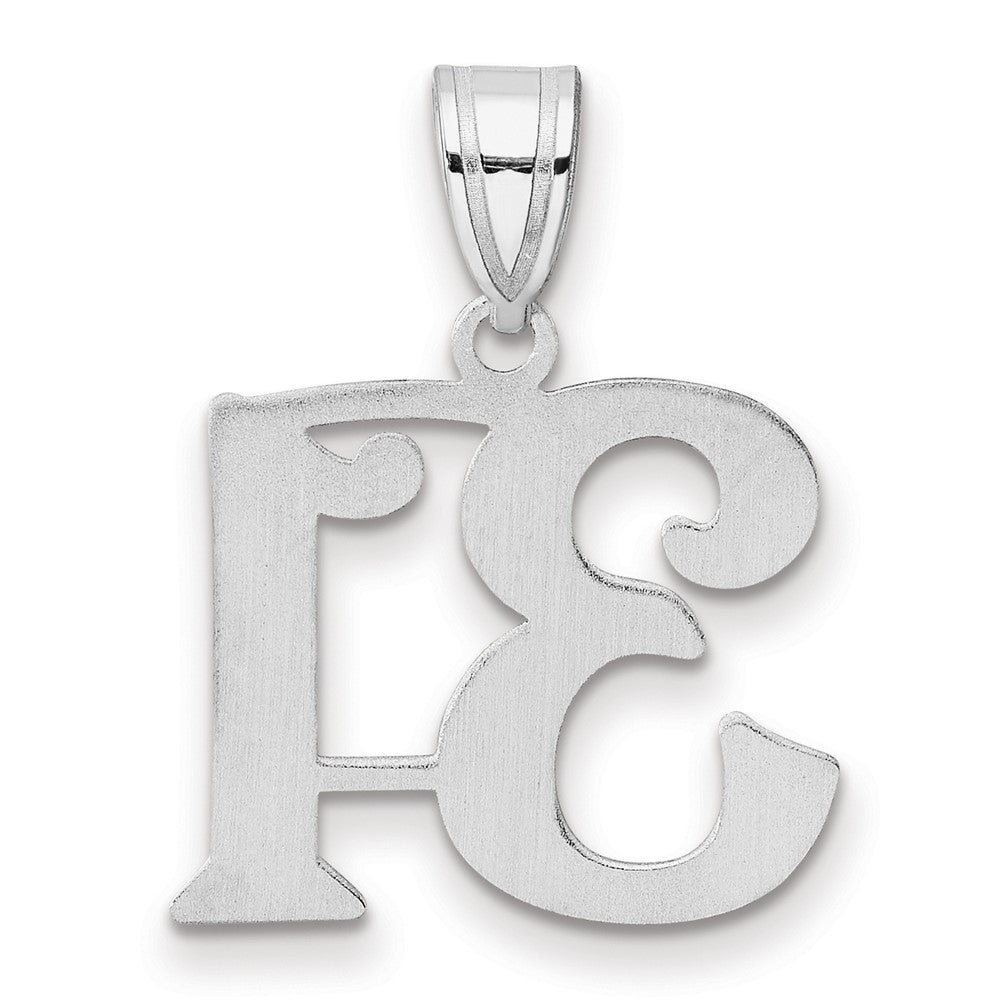 14K White Gold Polished Number 31 Pendant