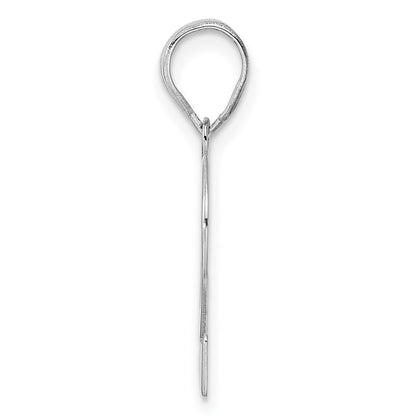 14K White Gold Polished Number 32 Pendant