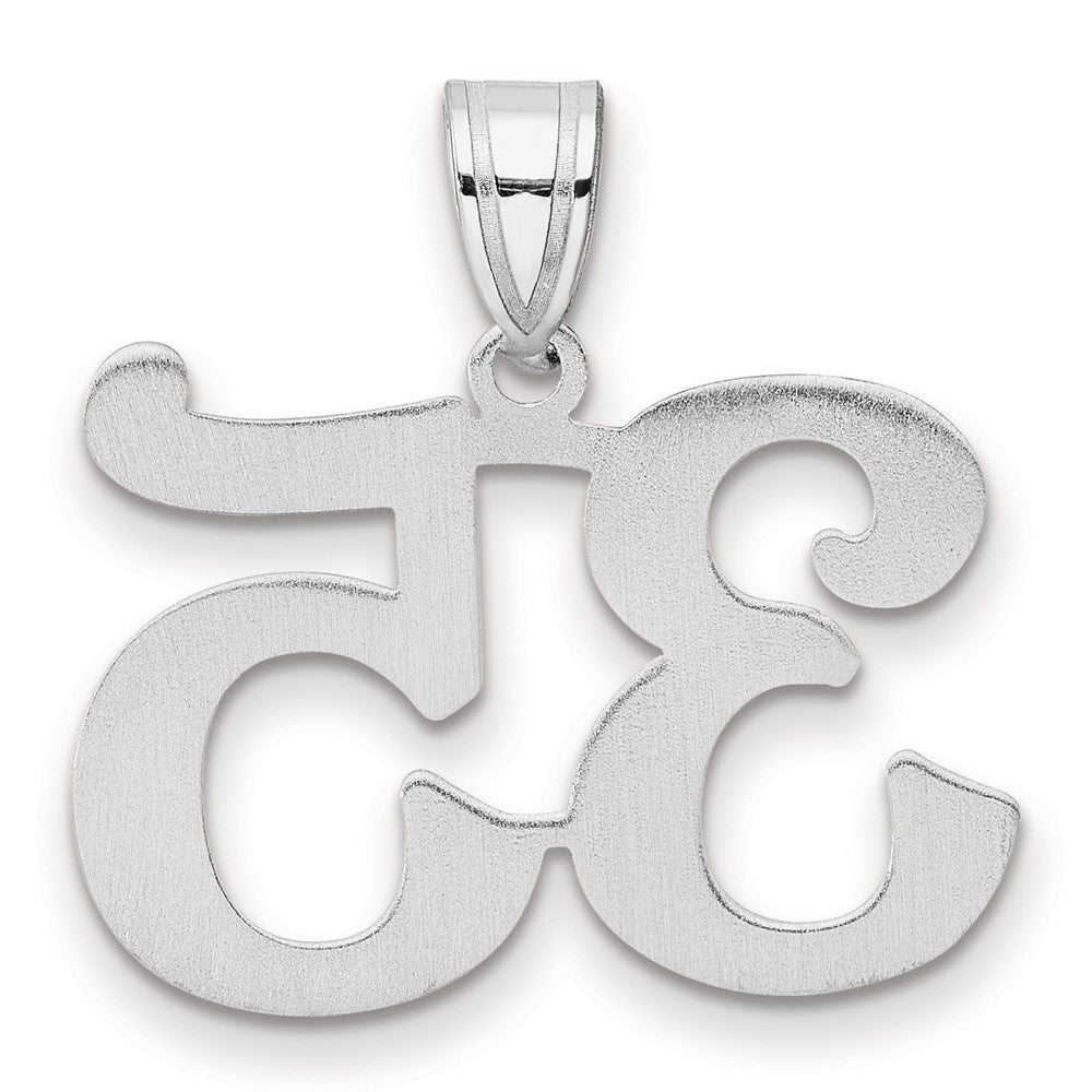 14K White Gold Polished Number 35 Pendant