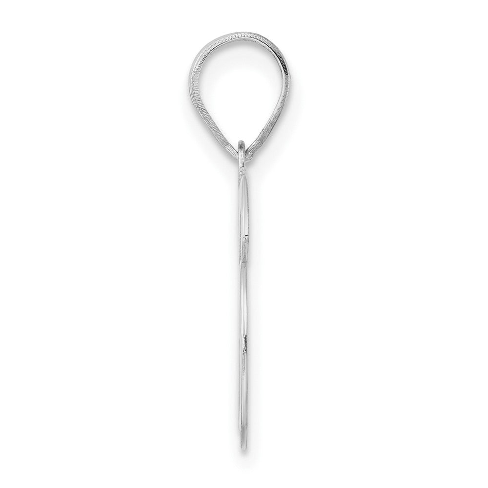 14K White Gold Polished Number 36 Pendant