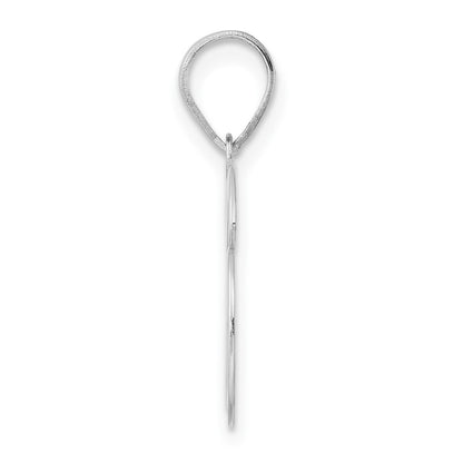 14K White Gold Polished Number 36 Pendant