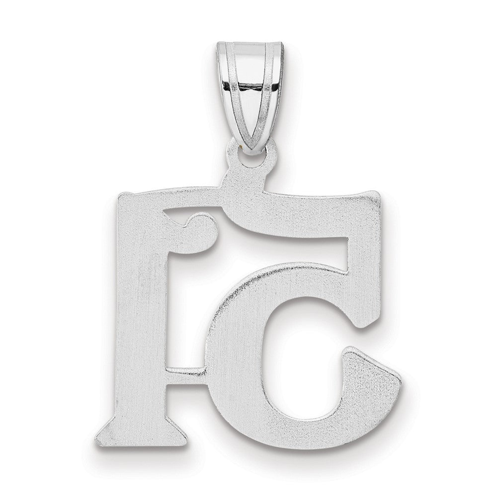14K White Gold Polished Number 51 Pendant